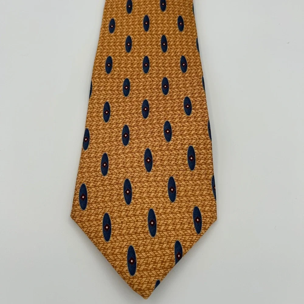 Jos. A. Bank Necktie Corporate Collection Mens OS Gold Silk Classic Professional